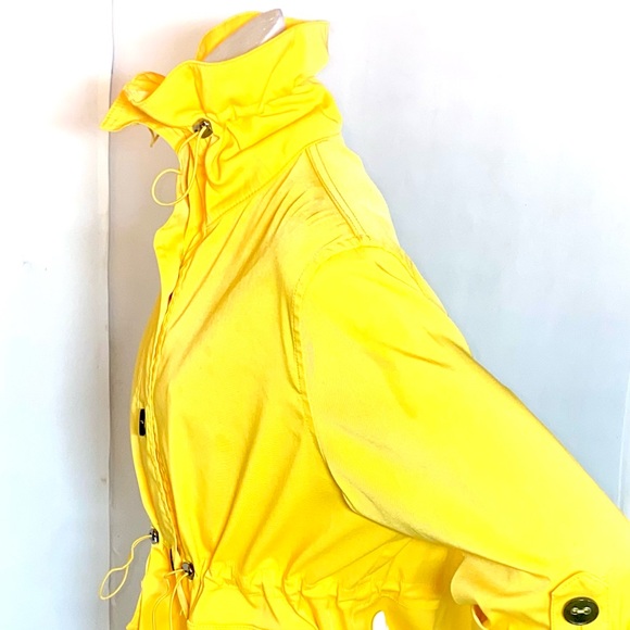 Ruby Rd. Bright Yellow Drawstring Utility Jacket - Picture 7 of 14